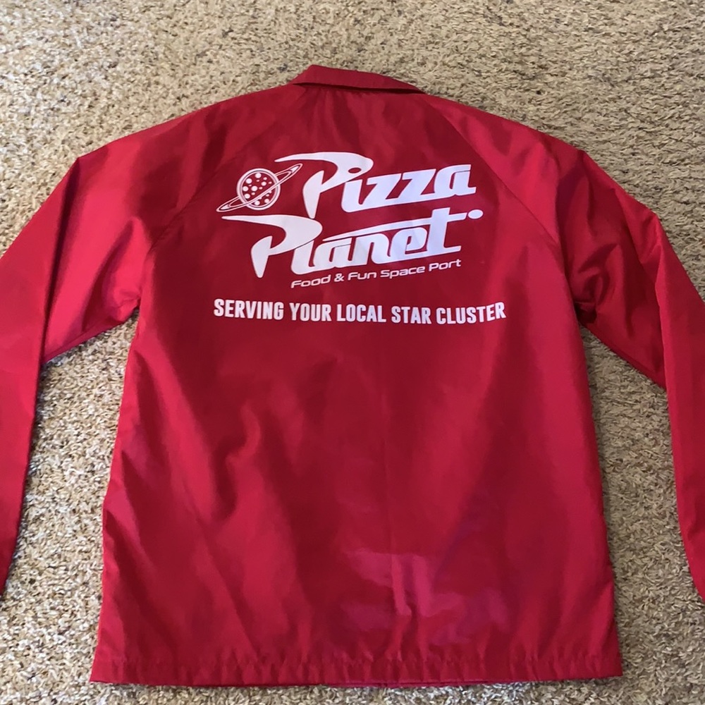 Disney Pizza Planet Snap Up Windbreaker Mens LG